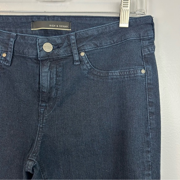 Rich & Skinny Marilyn Skinny Fit Denim Jeans in Carly Blue  Size 29 - Picture 4 of 11